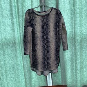 Women’s Sz M Snakeskin Print